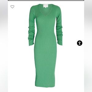 VIKTORIA & WOODS Transcendent Ribbed Midi Dress